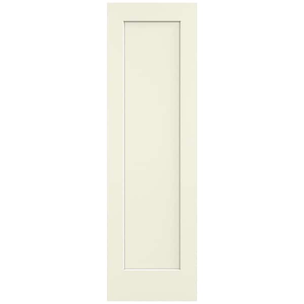 JELD-WEN 24 in. x 80 in. Madison Vanilla Painted Smooth Solid Core Molded Composite MDF Interior Door Slab