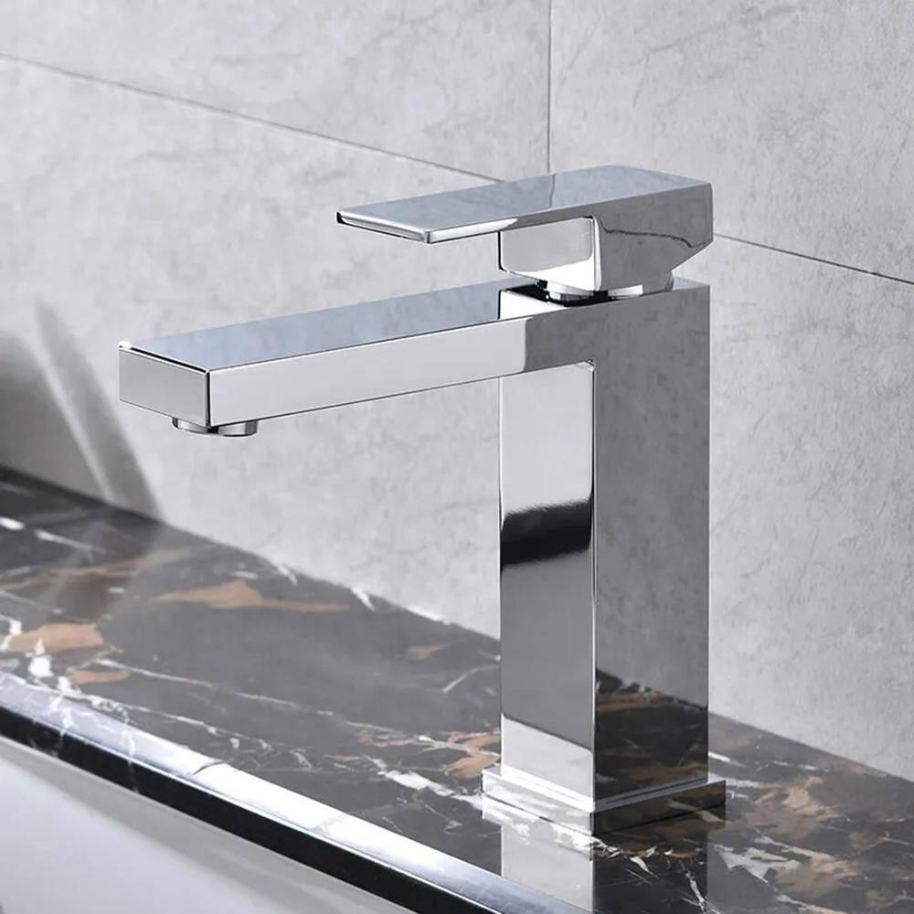 Single-Handle Single-Hole Bathroom Faucet in Chrome price history on PriceWatchPro