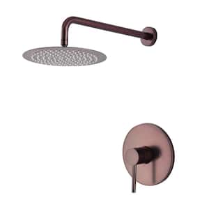 Novelty Color Single-Handle 1-Spray Round Shower Faucet in Oil Rubbed Bronze Stainless Steel Showerhead