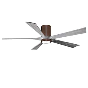 Irene-5HLK 60 in. Integrated LED Indoor/Outdoor Walnut Tone Ceiling Fan with Remote and Wall Control Included