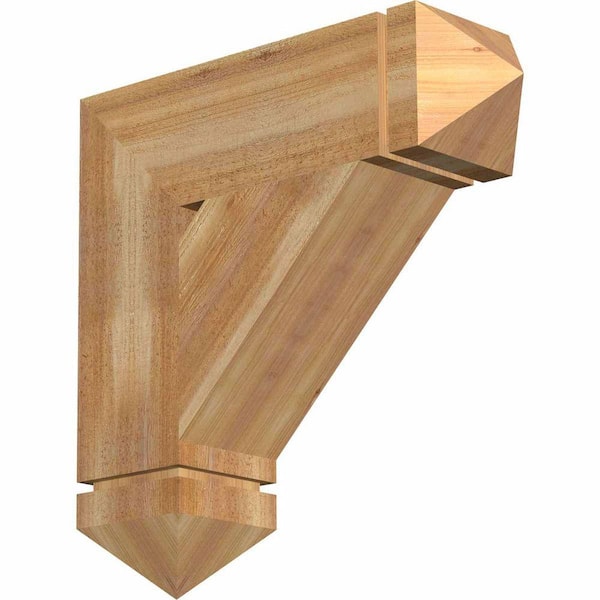 Ekena Millwork 6 in. x 22 in. x 22 in. Western Red Cedar Traditional Arts and Crafts Rough Sawn