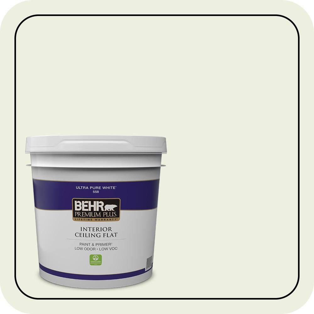 2 gal. #M360-1 Glisten Green Ceiling Flat Interior Paint & Primer product image for price tracking