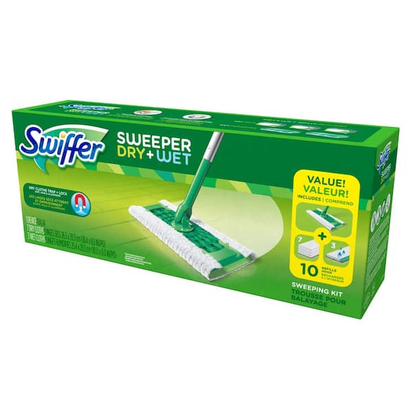 Swiffer Mopa Limpiador En Seco Y Húmedo Kit Básico Para Limpiar