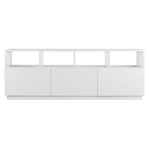 Meyer&Cross Cumberland 68 in. White TV Stand Fits TVs up to 75 in.