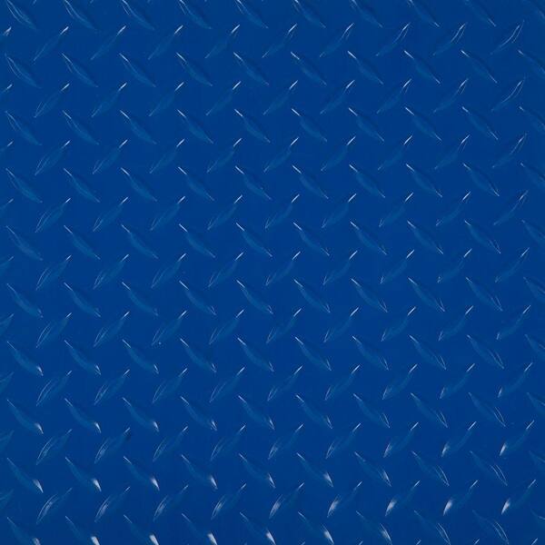 G-Floor RaceDay Diamond Tread Blue 24 in. x 24 in. Peel and Stick Polyvinyl Tile (40 sq. ft. / case)