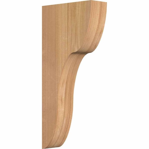 Ekena Millwork 3-1/2 in. x 10 in. x 22 in. Western Red Cedar Carmel Smooth Corbel