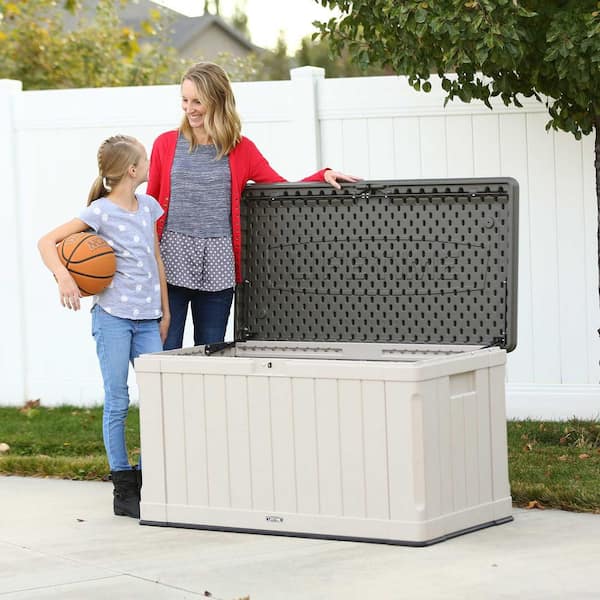 116 Gal. Heavy-Duty Outdoor Resin Storage Deck Box