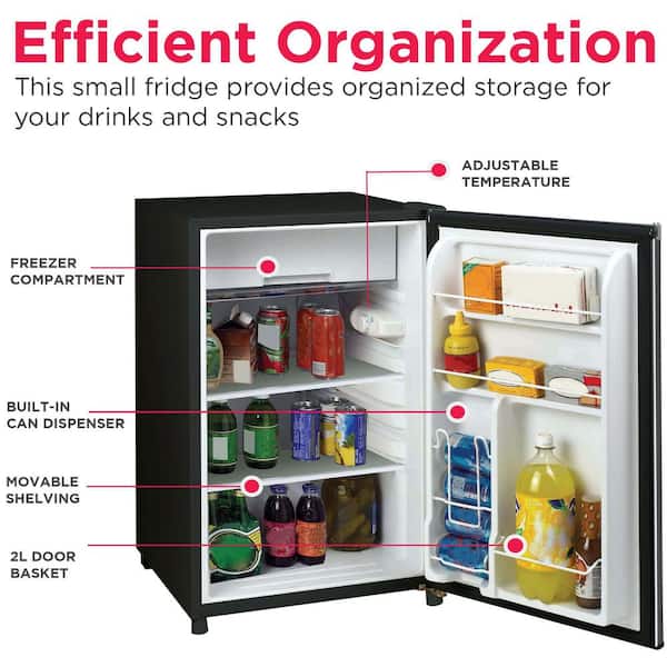 Frigidaire 4.6 cu. ft. Retro Mini Fridge with Platinum Door Design
