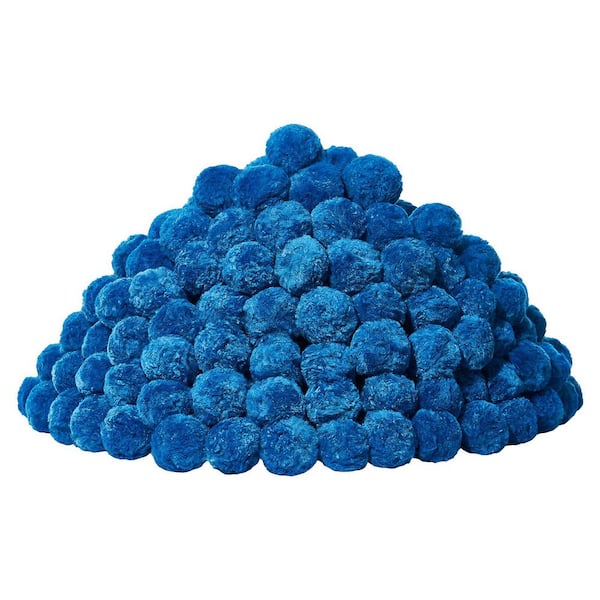 SKYSHALO Pool Filter Balls for Sand Filter 4 lbs. Filter Balls Replace Pool Filter Sand Reusable Blue Polyester Fiber Filter
