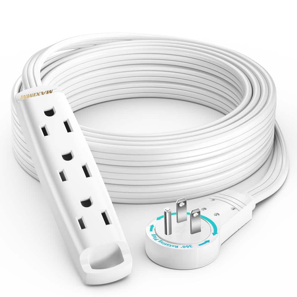 Maximm 360 Degree Rotating Flat Plug Extension Cord With USB Ports And - View #8