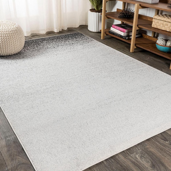 Shore Modern Gradient Gray/Cream 4 ft. x 6 ft. Area Rug