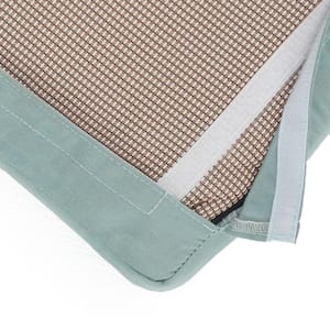 Deco 5-Piece Wicker Patio Conversation Set with Sunbrella Spa Blue Cushions