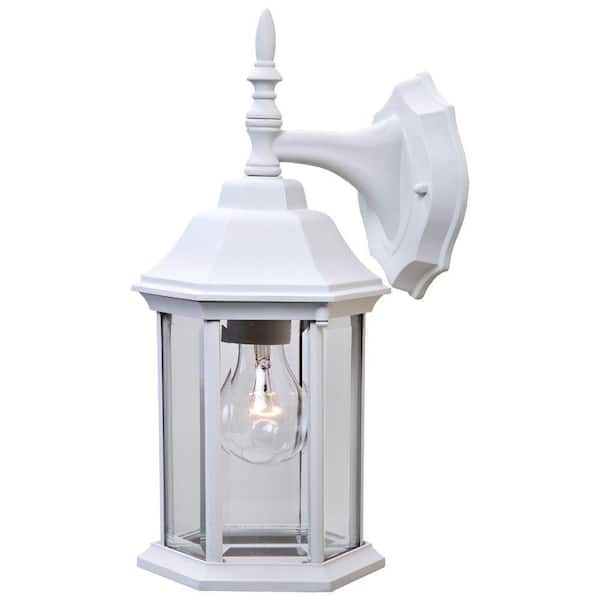 Acclaim Lighting Craftsman 2 Collection 1-Light Textured White Outdoor Wall Lantern Sconce