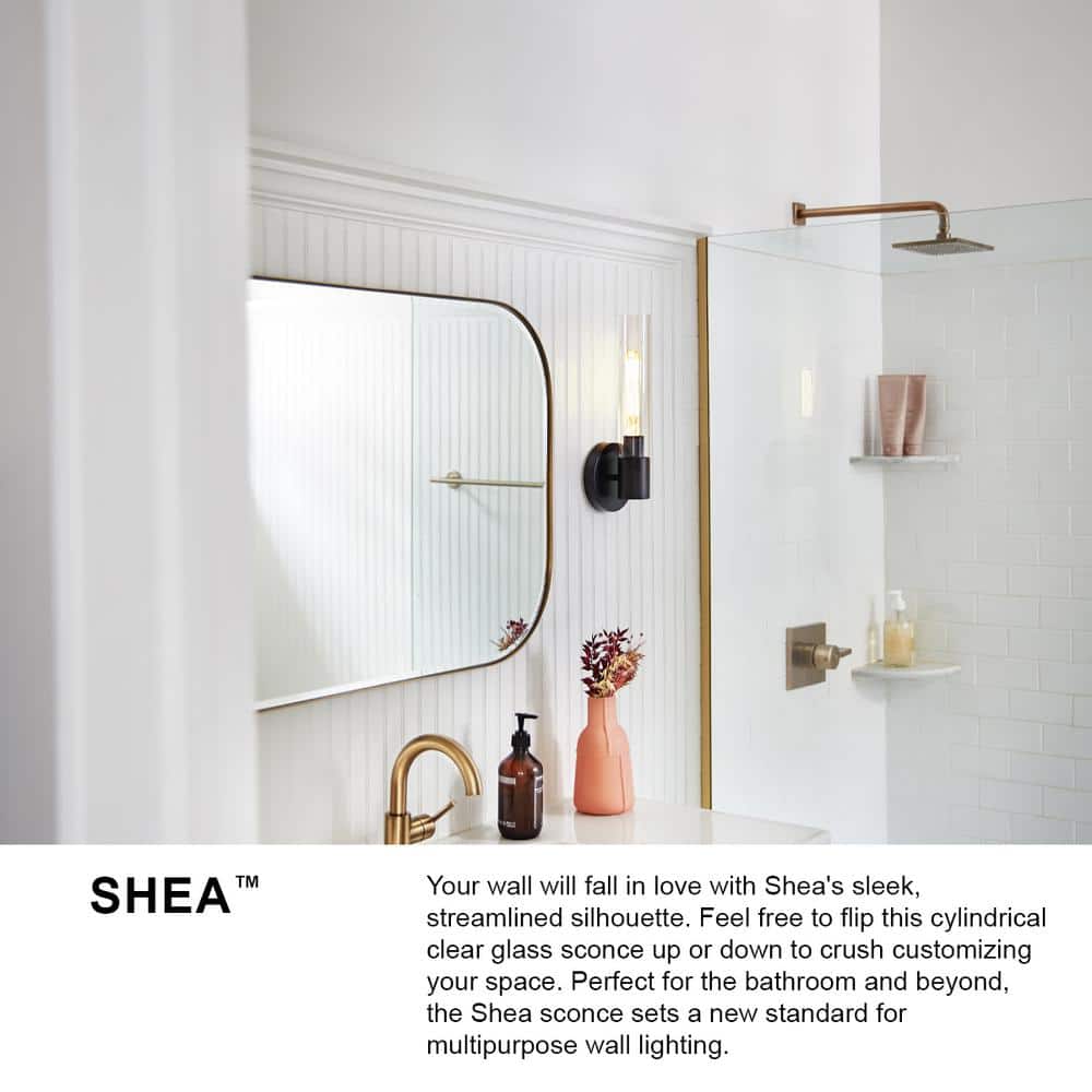 Shea 24" Chrome Vanity Light with Clear Glass Shades