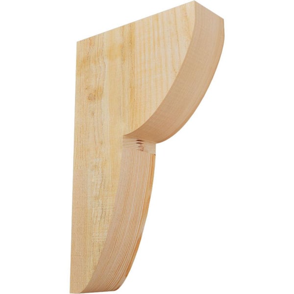 Ekena Millwork 4 in. x 12 in. x 20 in. Douglas Fir Carmel Smooth Corbel