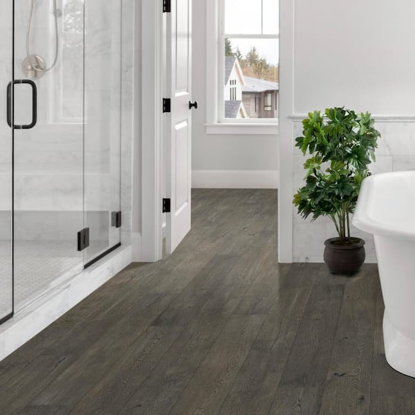 Sure Taupe Oak 6 5 Mm T X In W, Rubber Hardwood Flooring Home Depot