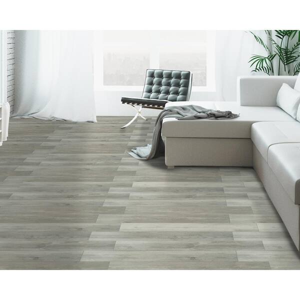 Home Decorators Collection Lush Gray Oak 7 64 In X 42 56 In Rigid Core Luxury Vinyl Plank Flooring 8 Sq Ft Case Vtrhdlusgra7x42 The Home Depot