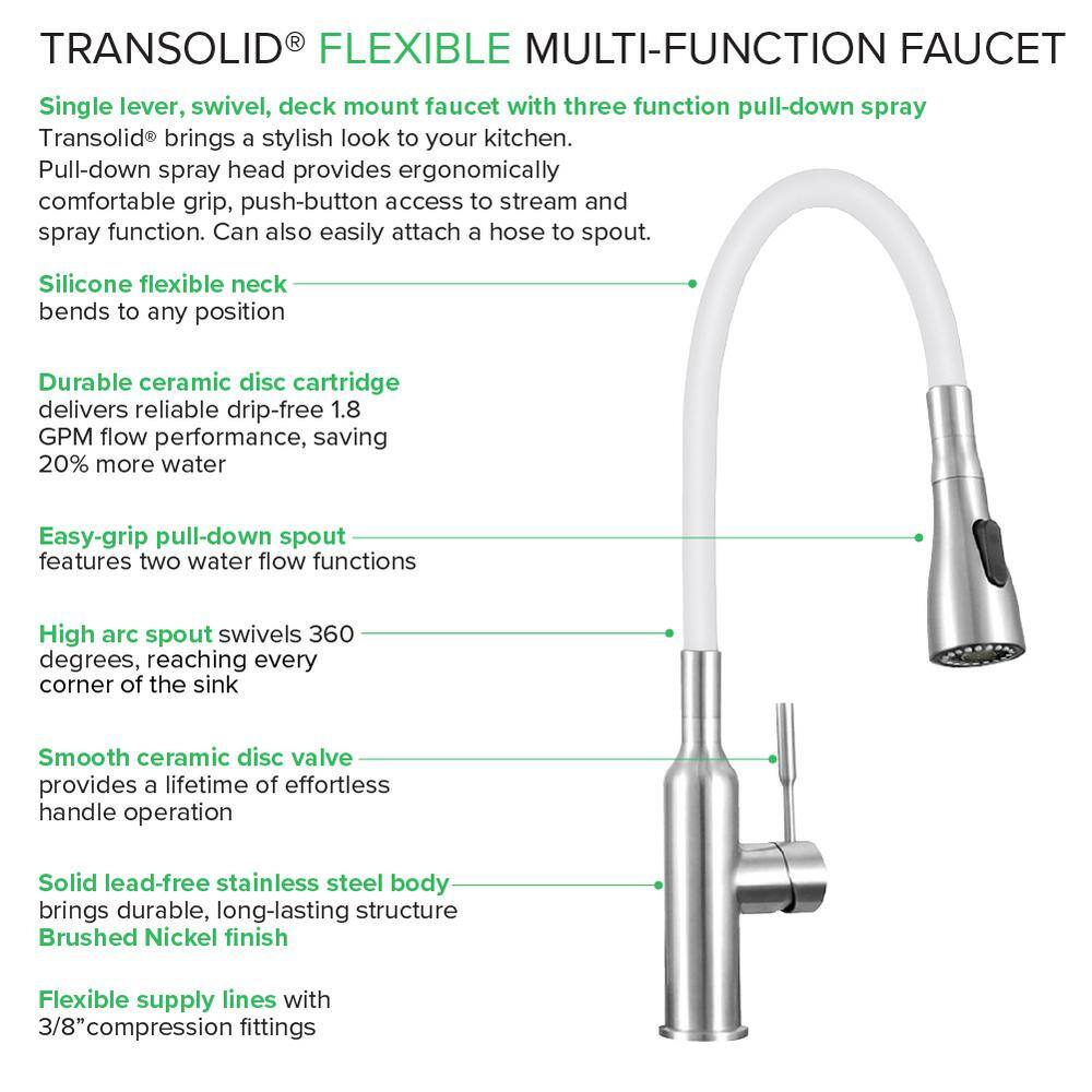 24-Inch White Freestanding Stainless Steel Laundry Sink with Faucet