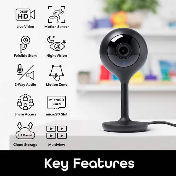 1080P HD Mini Camera, Small Surveillance Camera, 3 Hour Long Battery Life  Video Call Camera, Security Camera with Infrared Night Vision WiFi with  Motion Detection 