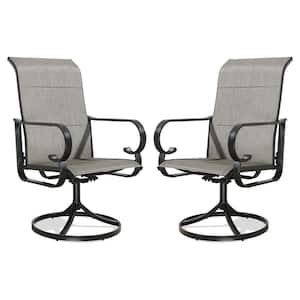 Swivel Padded Sling Outdoor Dining Chair (Set of 2)