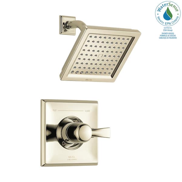 Delta Dryden 1 Handle Shower Faucet Trim Kit In Polished Nickel Valve