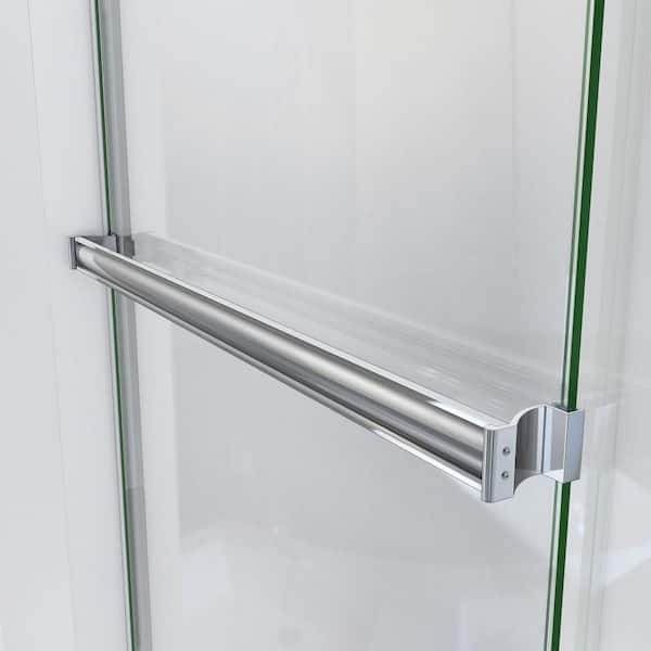 Bootz Industries - Bootz Aloha 56-60 in. W x 70 3/8 in. H Semi-Frameless Sliding Shower Door in Chrome