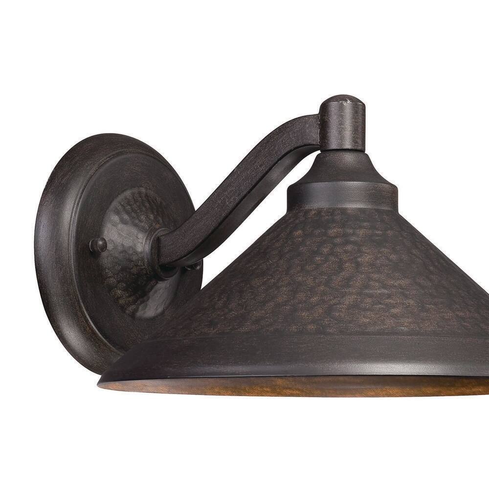 Aspen Bronze Frost Glass LED Outdoor Wall Sconce