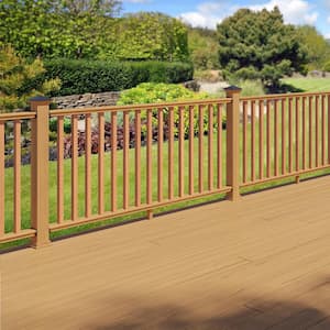 6 ft. Cedar Moulded Rail Kit with SE Balusters