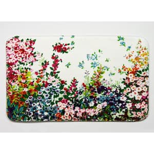 20 in. x 30 in. Multi-colored Floral Summerton Memory Foam Rectangle Bath Mat