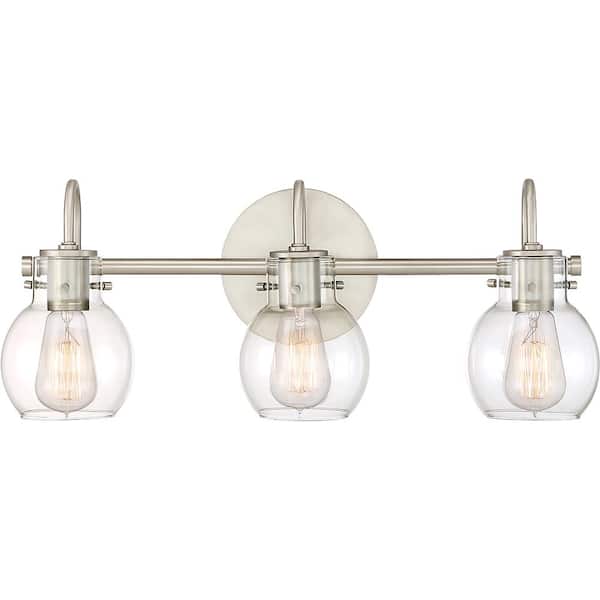 Quoizel Andrews 3-Light Antique Nickel Vanity Light