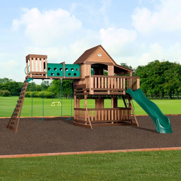 Backyard Discovery Woodridge Elite All Cedar Swing Set Playset