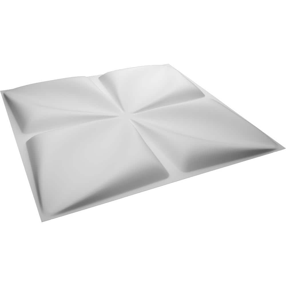 White Textured PVC 3D Decorative Wall Panels Set