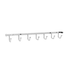 1.47 in. W Sidelines 14 in. Chrome Closet Wall Tie and Belt Rack Organizer