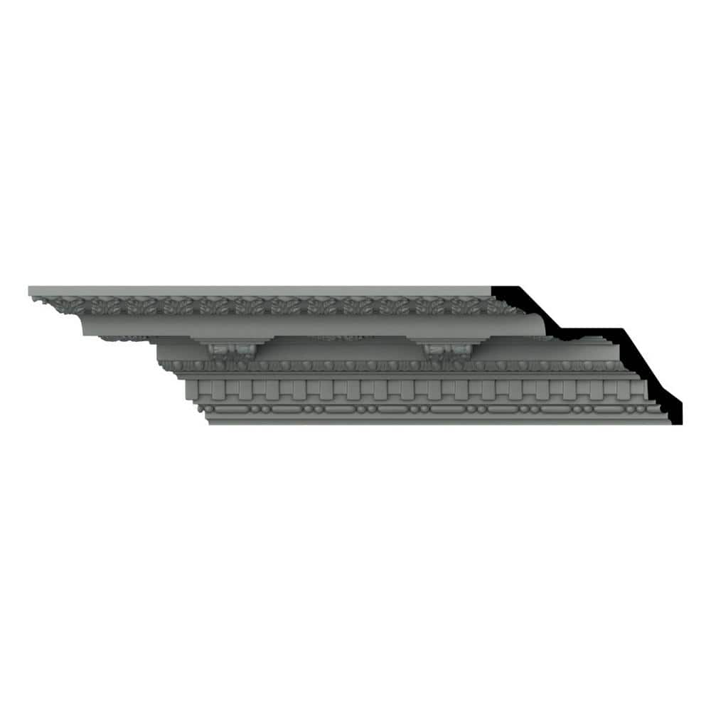 Leighton 96" Gray Polyurethane Crown Moulding