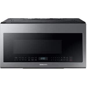 29.9 in. 2.1 cu. ft. Over-the-Range Microwave in Stainless Steel with Charcoal Filter, Microwave Rack