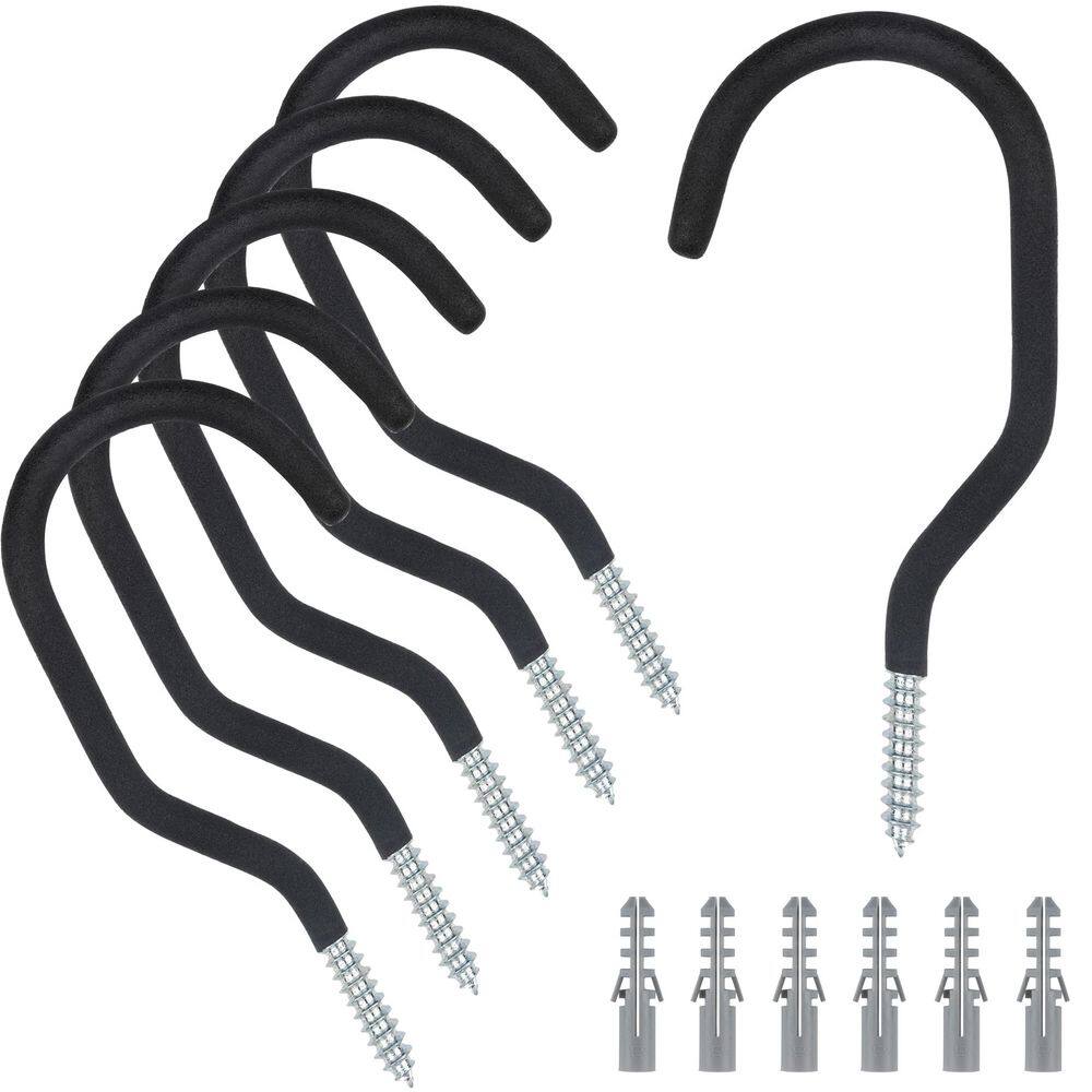 6 Pack 5.7 in. Heavy Duty Carbon Steel Wall Rack with 8 Wall Mounting Anchors, 1.3 in. Deep Screw Thread price history on PriceWatchPro