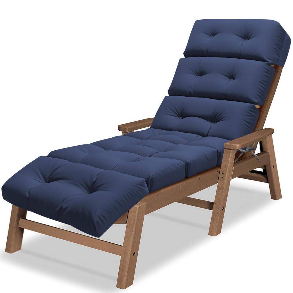 Blue 74.4 x 22 x 4 in. Chaise Lounge Cushion Outdoor price history on PriceWatchPro
