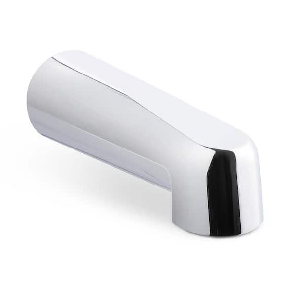 Tub Spout 1/2 in. Slip-on Tub Spout Non Diverter 7 in. Bathtub Faucet Chrome Plated Finish