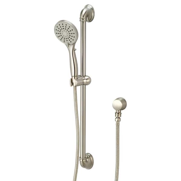 Olympia Faucets Accent 5-Spray Handheld Showerhead with Slide Bar in Brushed Nickel
