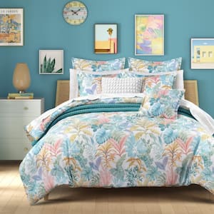 Breezes Blue Polyester Full/Queen 3Pc. Comforter Set