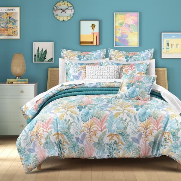 J QUEEN NEW YORK INC Breezes 2-Pieces Blue Polyester Twin/Twin Xl Comforter Set