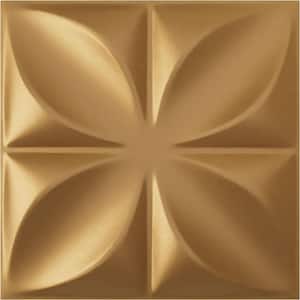 19-5/8"W x 19-5/8"H Alexa EnduraWall Decorative 3D Wall Panel, Gold (Covers 2.67 Sq.Ft.)