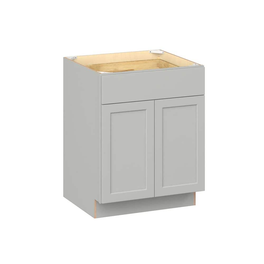 Emerson Whisper Gray Base 1 drawer with 2 door Ready to Assemble Kitchen Cabinet (27 in. W x 34.5 in. H x 24 in. D) price history on PriceWatchPro