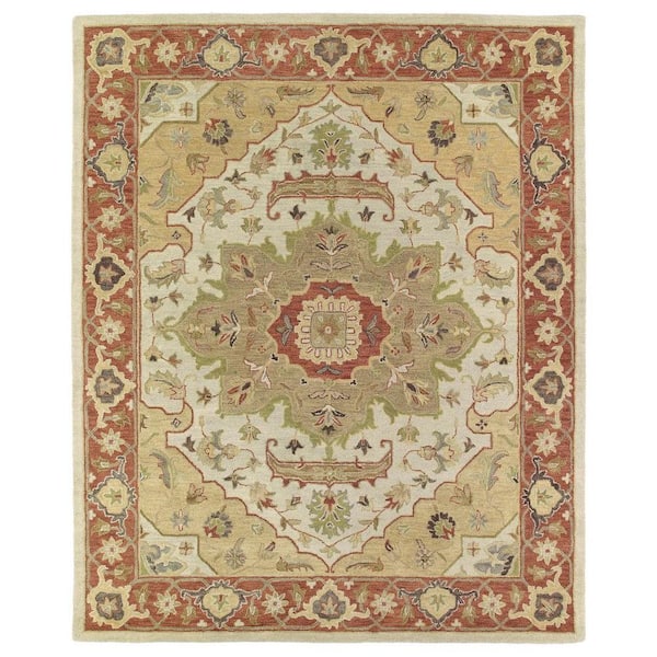 Kaleen Solomon Micah Gold 8 ft. x 10 ft. Area Rug