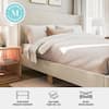 Detail of the Martha Stewart bed frame assembly components.