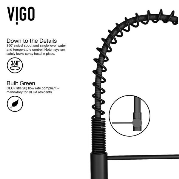Laurelton Single-Handle Pull-Down Sprayer Kitchen Faucet in Matte Black