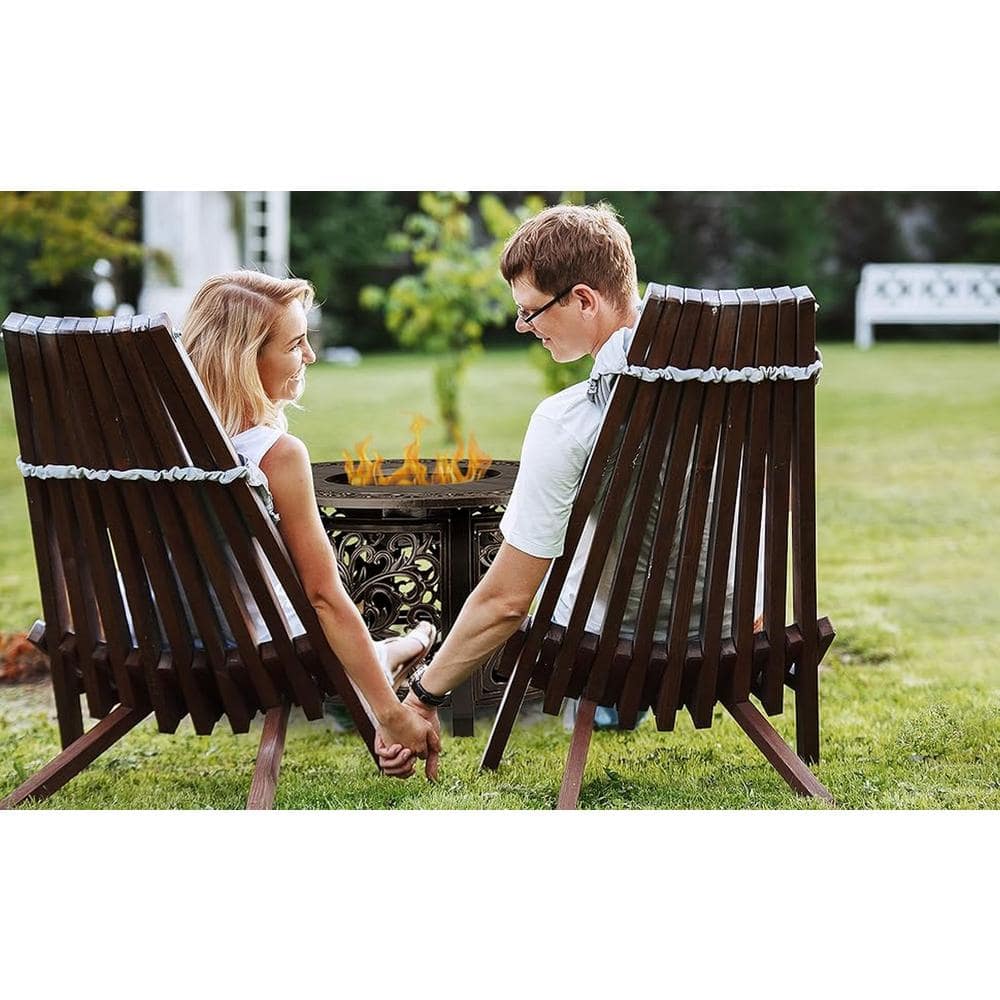 53" Bronze Cast Aluminum Gas Fire Pit Table