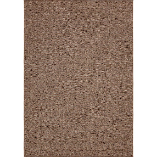 Unique Loom Outdoor Links Brown 8' 0 x 11' 4 Area Rug