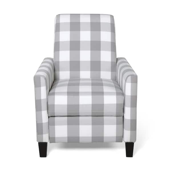 Noble House Foxhill Grey Fabric Recliner