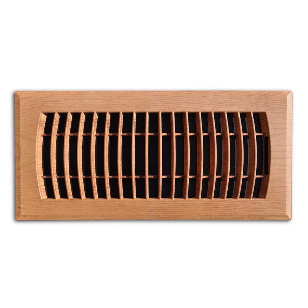 Faux Wood 4 in. x 10 in. Plastic Floor Register in Oak Grain price history on PriceWatchPro